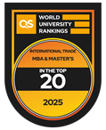 Top 20 in 2025 World University Rankings - International Trade MBA and MASTER logo