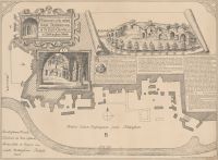 Engraving of caves in Nottingham Park