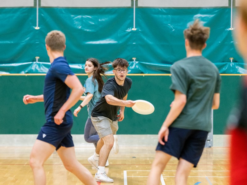 Pupil tries Ultimate Frisbee at our Secondary Discovery Days