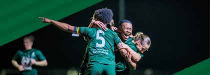 Football players celebrate