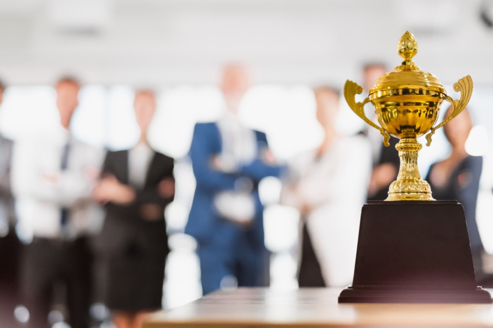 An image of a a gold trophy