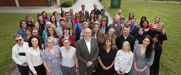 Dean, Professor David Park with Business School staff.