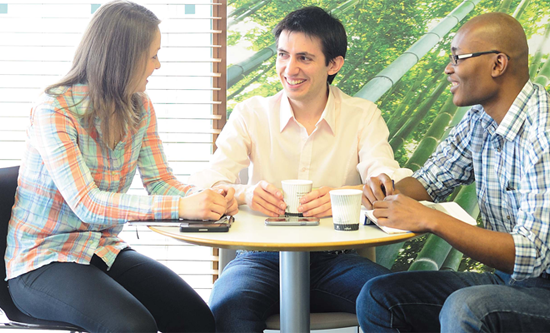 People in a meeting