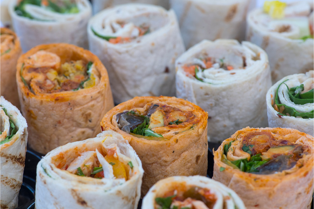 Image of savoury bread wraps