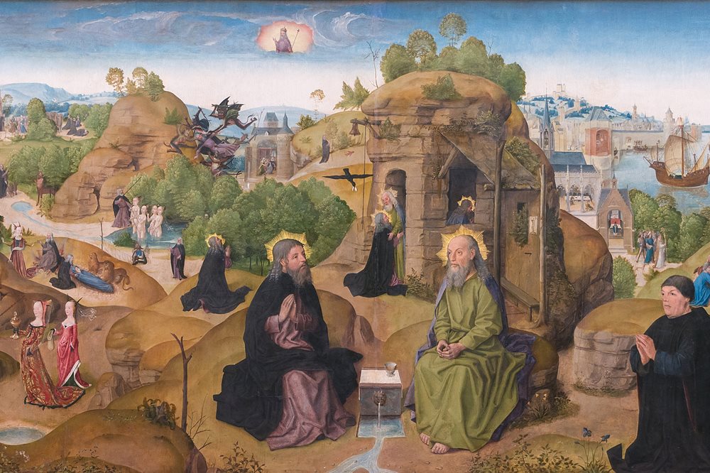 Painting of the Legend of the Holy Ermit Anthony, Meister der Hl Sippe, W.A.F. 452